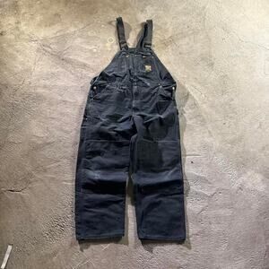 Black Carhartt Double Knee Overalls